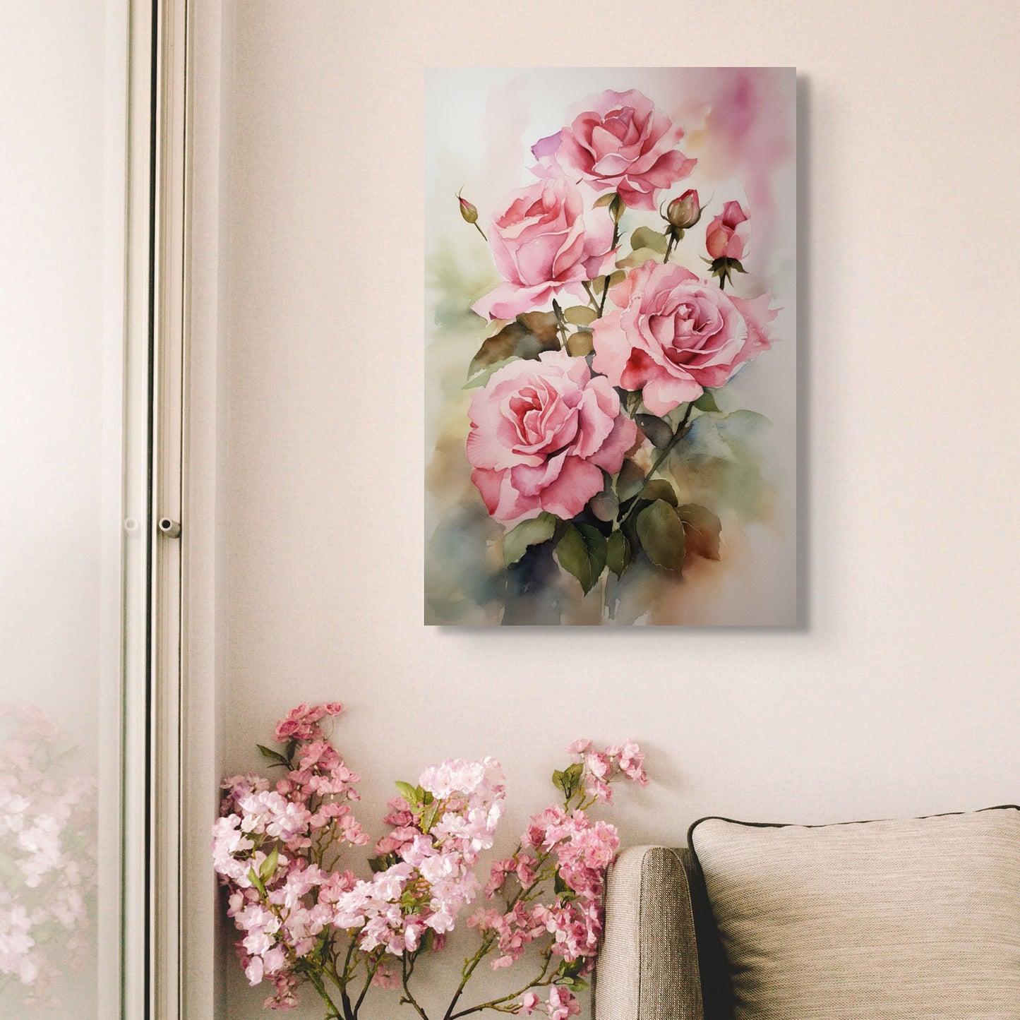 Rose Watercolor – Floral Botanical Art