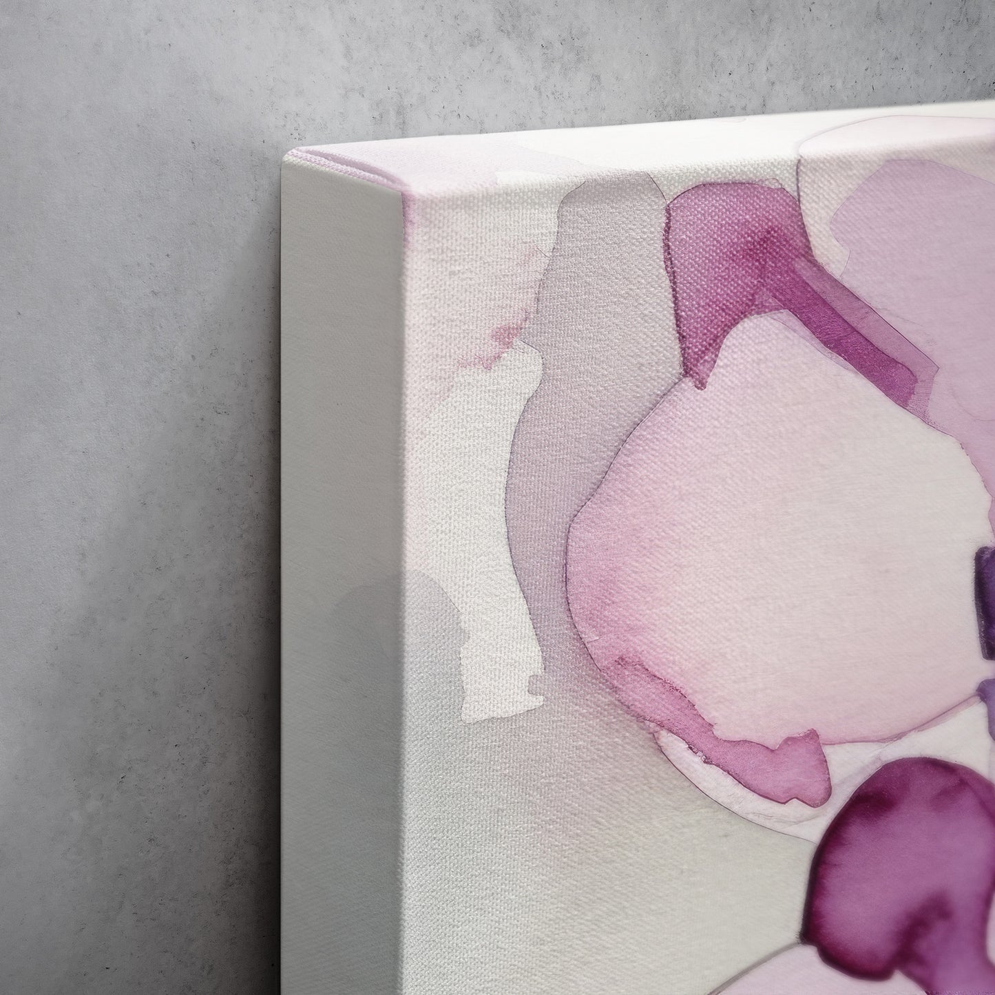 Abstract Orchid Watercolor II – Purple Floral Botanical Art