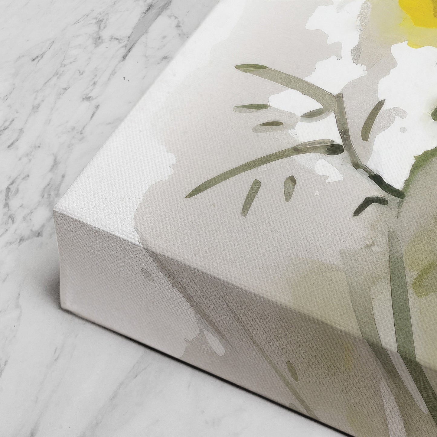 Snapdragon Watercolor – Yellow Floral Botanical Art