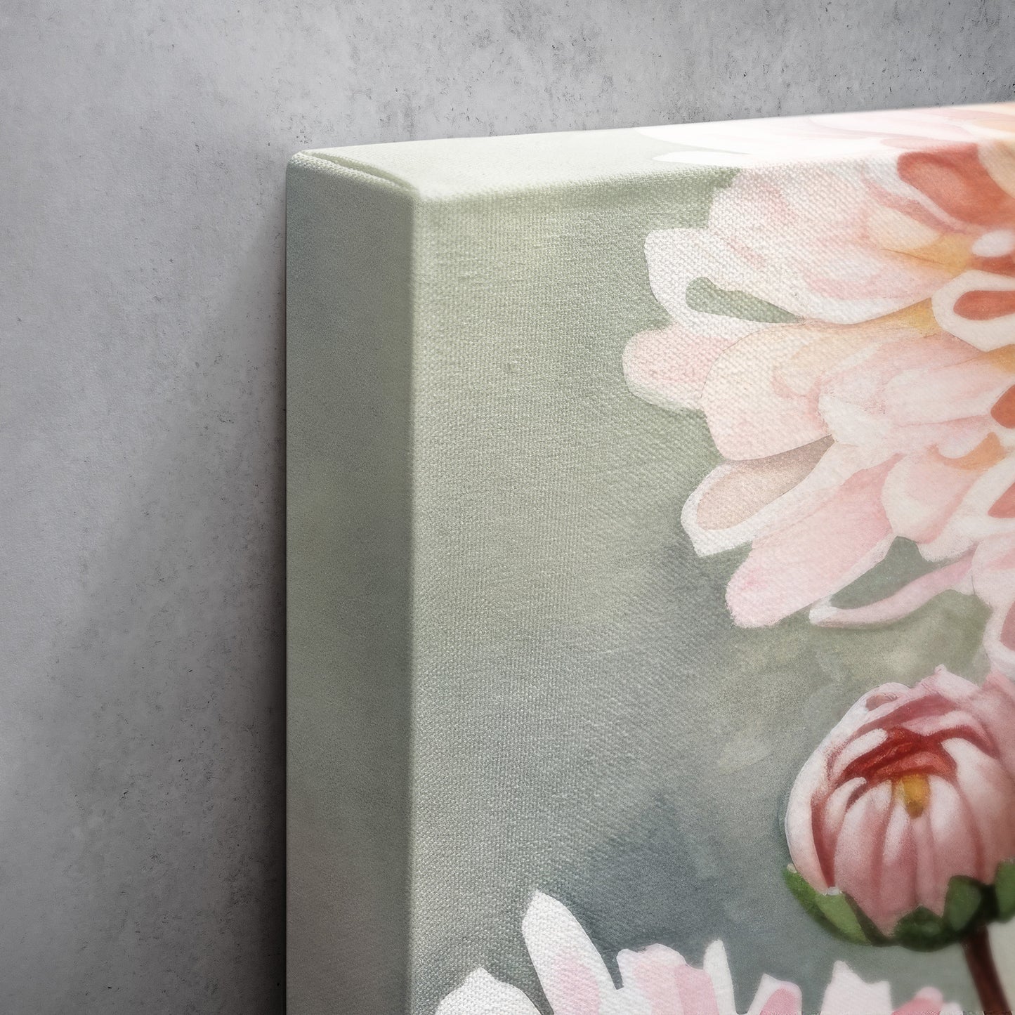 Chrysanthemum Watercolor – Pink Floral Botanical Art