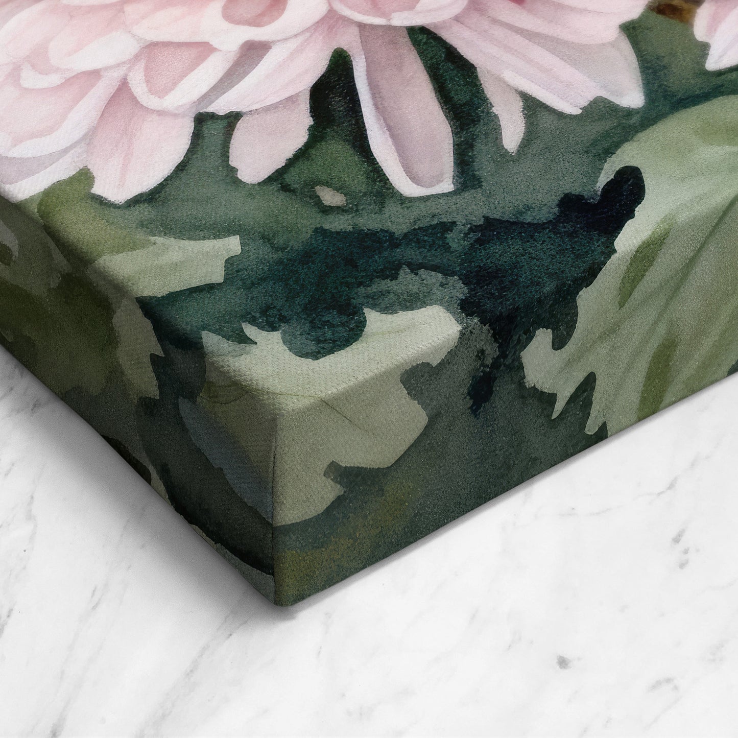 Chrysanthemum Watercolor – Pink Floral Botanical Art