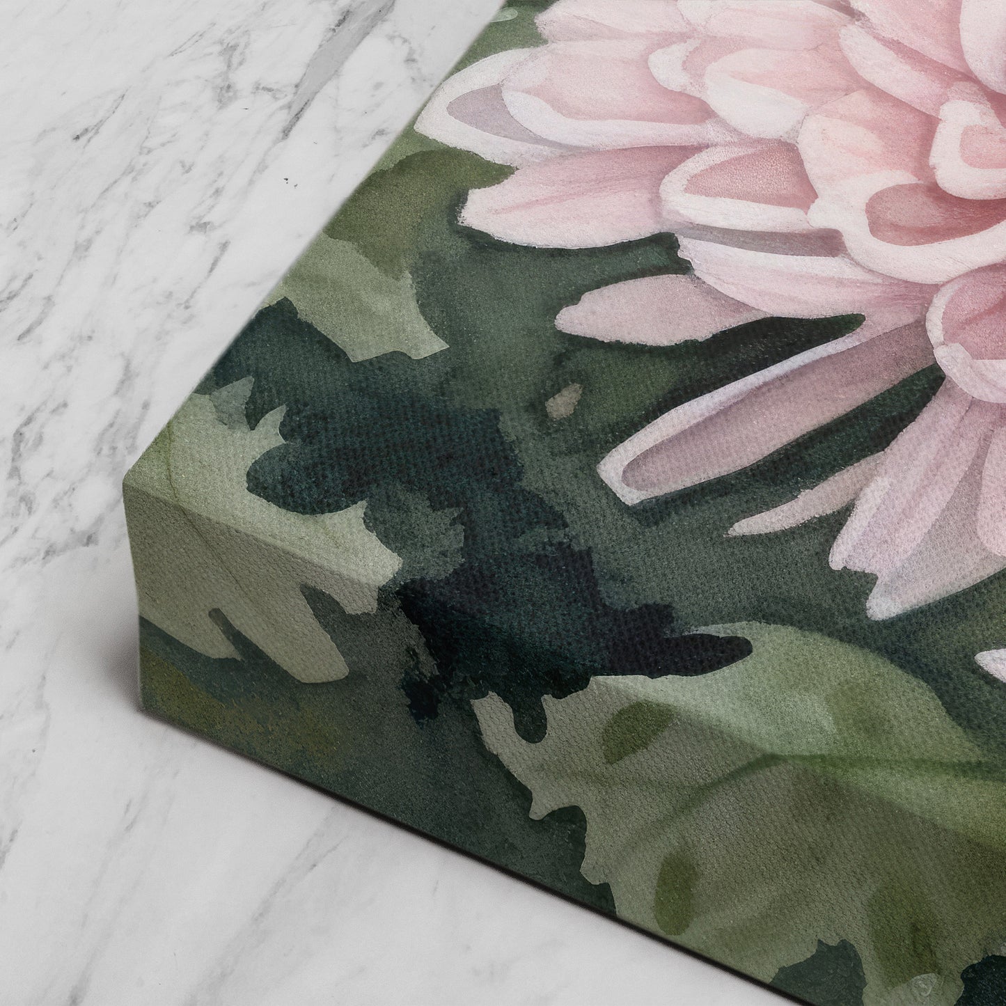 Chrysanthemum Watercolor – Pink Floral Botanical Art