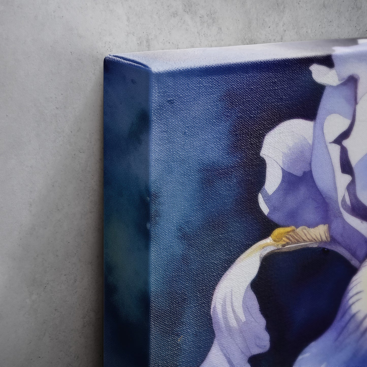 Iris Watercolor II – Violet Floral Botanical Art