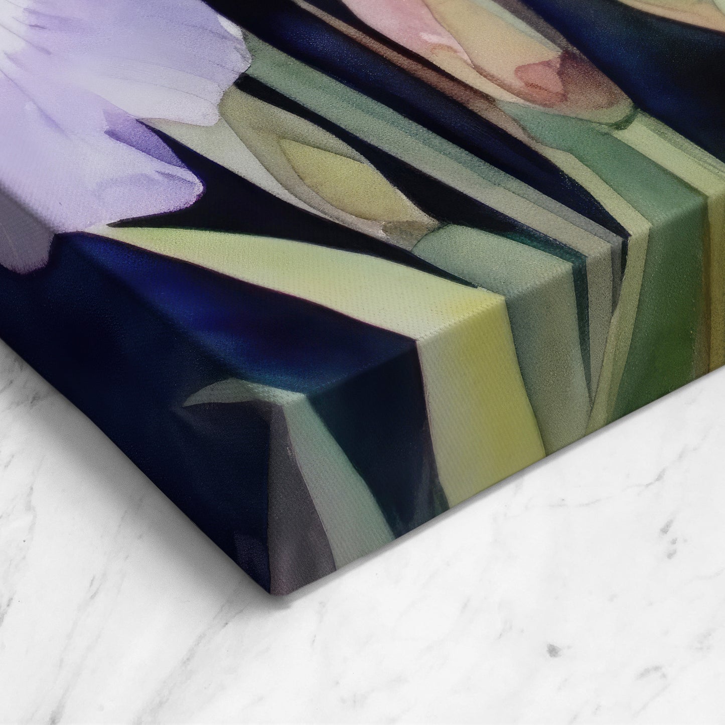 Iris Watercolor II – Violet Floral Botanical Art