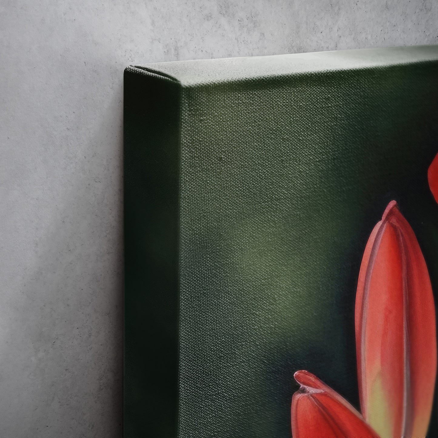 Lily Watercolor – Red Floral Botanical Art