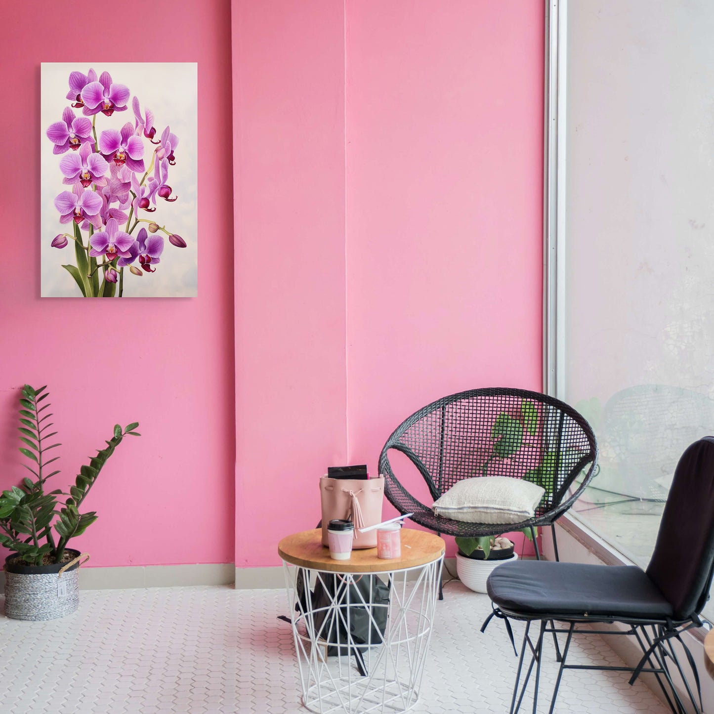 Orchid Watercolor – Pink Floral Botanical Art