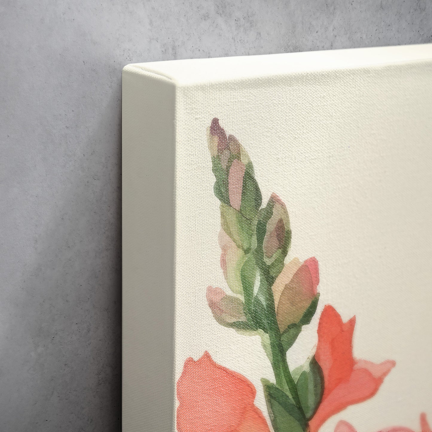 Snapdragon Watercolor – Pink Floral Botanical Art