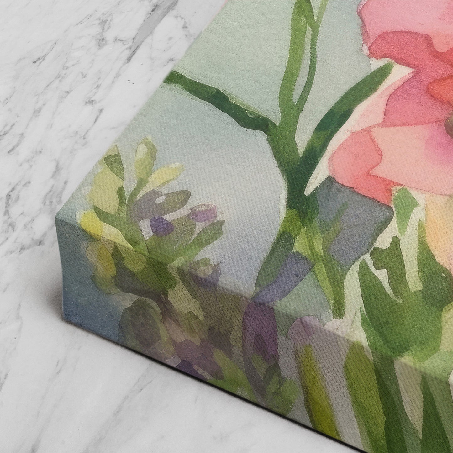 Snapdragon Watercolor – Pink Floral Botanical Art