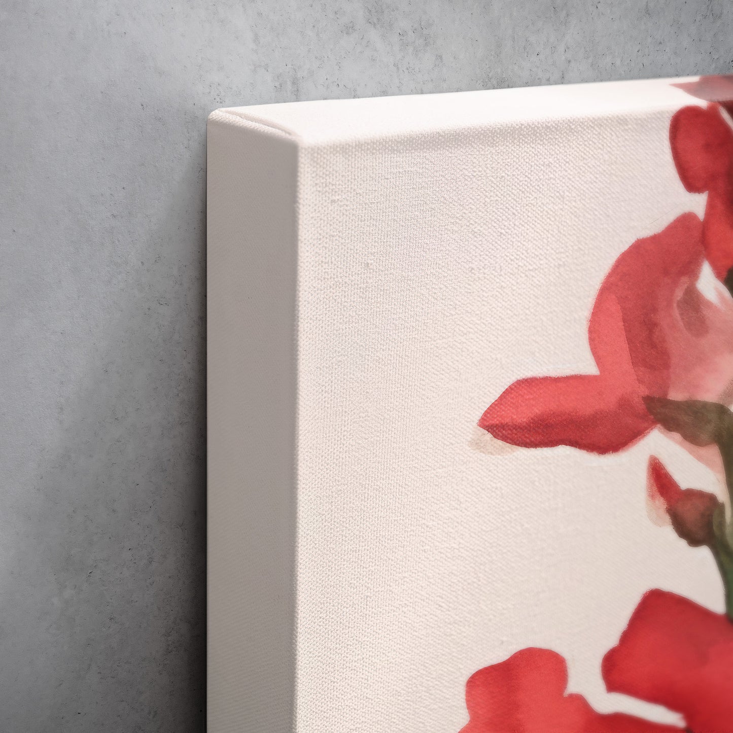 Snapdragon Watercolor – Red Floral Botanical Art