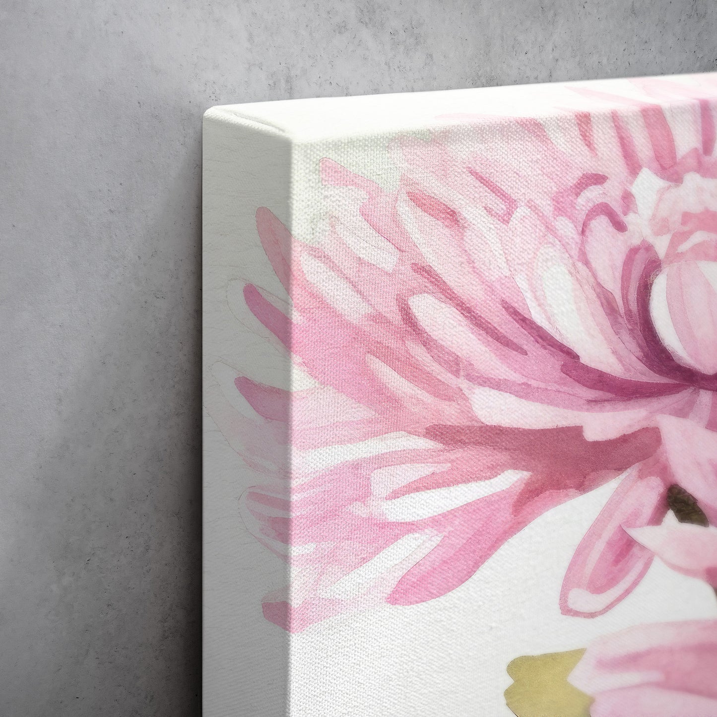 Chrysanthemum Watercolor II – Pink Floral Botanical Art