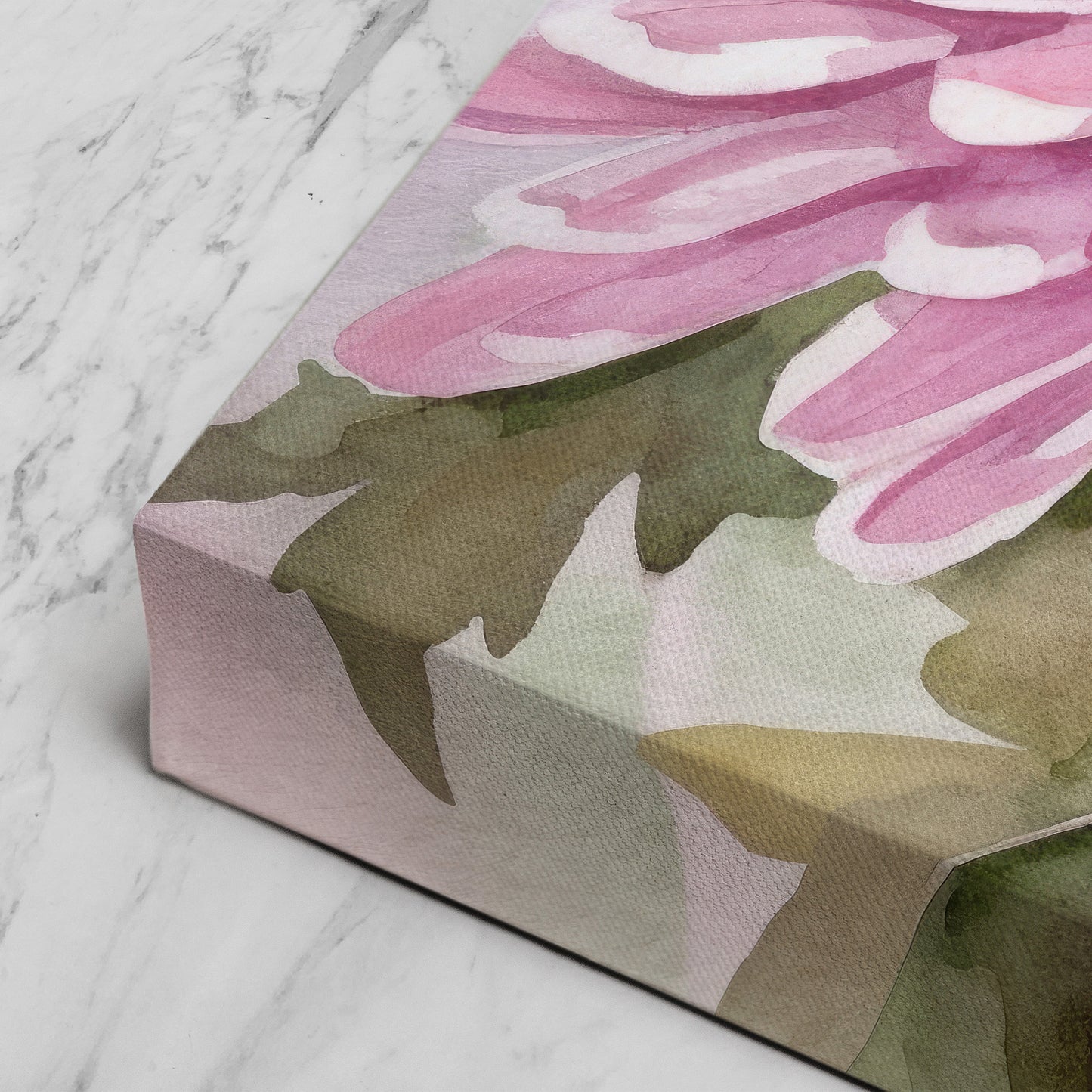 Chrysanthemum Watercolor II – Pink Floral Botanical Art