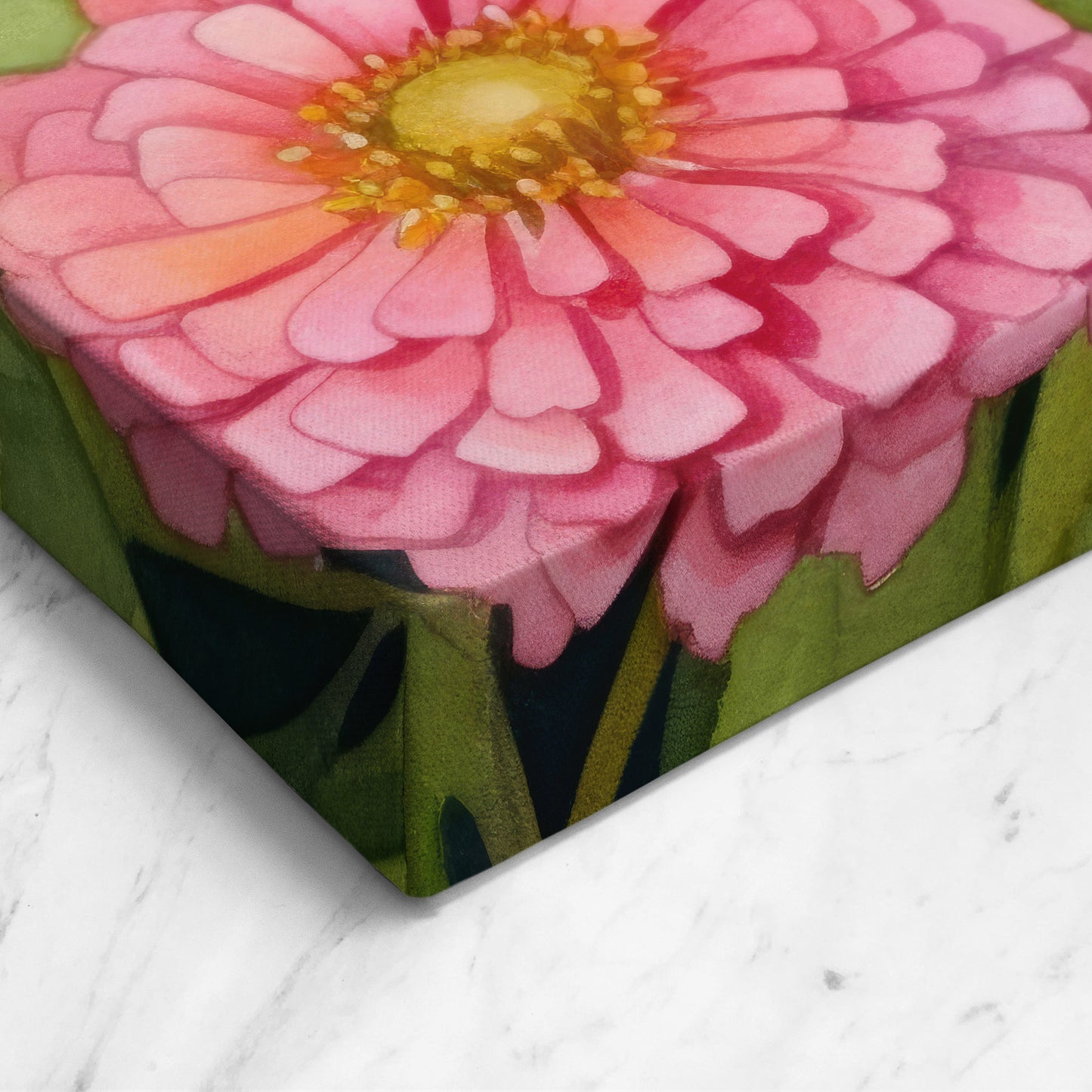 Zinnia Watercolor – Vibrant Floral Botanical Art