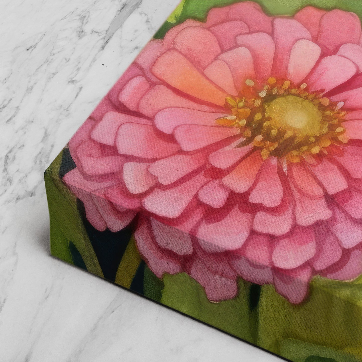 Zinnia Watercolor – Vibrant Floral Botanical Art